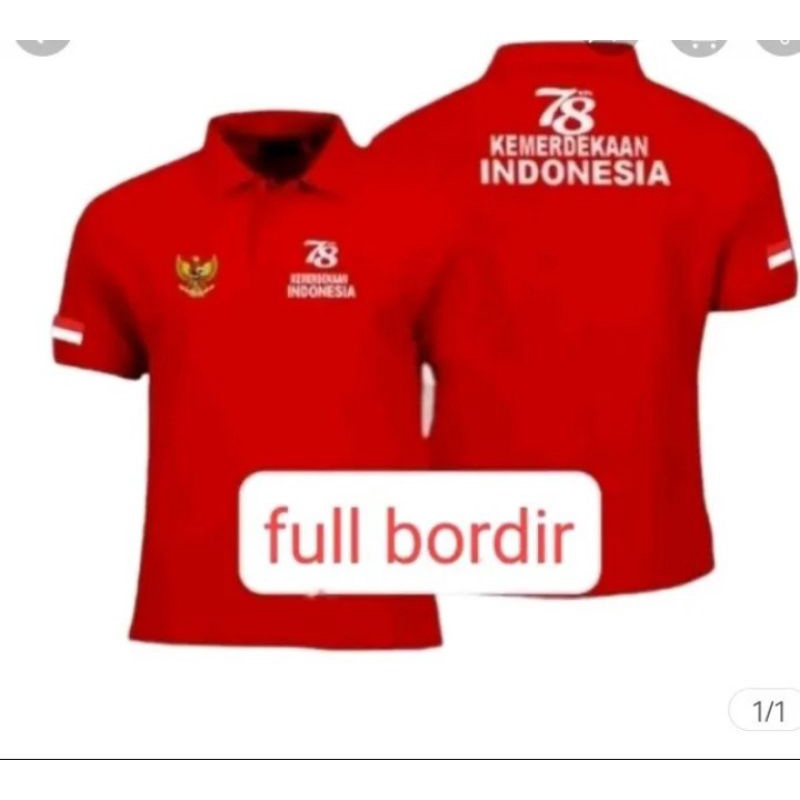 KAOS POLO SHIRT HUT RI KE 78