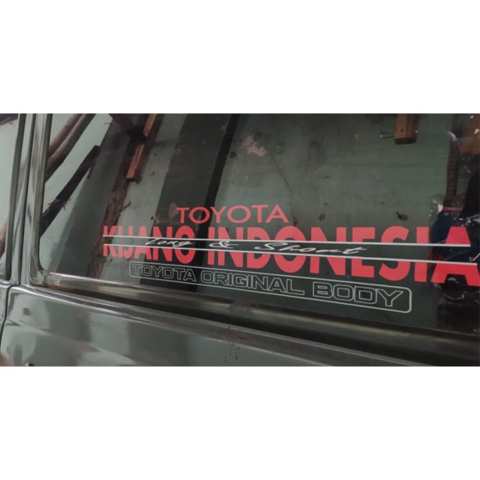 

CUCI GUDANG SUNSHINE STIKER TOYOTA KIJANG INDONESIA LONG & SHORT TERMURAH