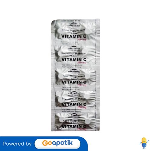 VITAMIN C KIMIA FARMA 250 MG STRIP 10 TABLET
