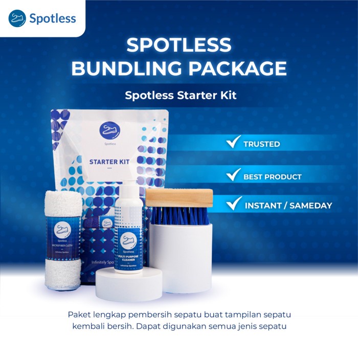 Terbaru Spotless Shoe Cleaner Starter Kit