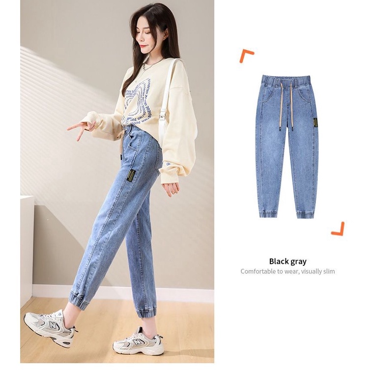 STOK TERBATAS. Korean Highwaist kulot jeans wanita/kulot jeans