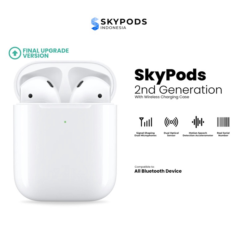 Sale Terbatas.. SkyPods Gen 2 2023  Wireless Charging Case Final Upgrade ( IMEI & Serial Number Dete