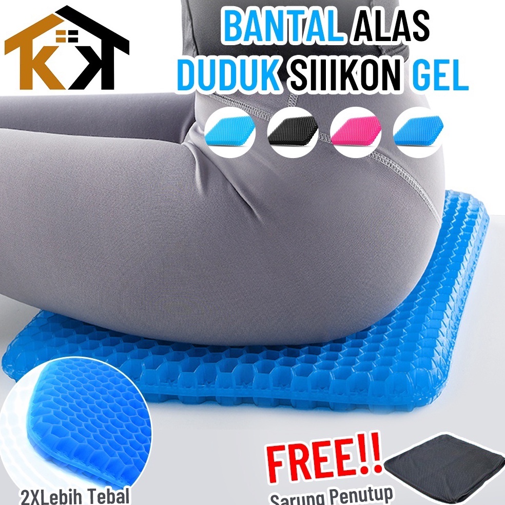 BOOMING. (KK)Alas Duduk Terbaru Bahan Gel terasa dingin Lembut Motif Sarang Lebah Untuk Kursi Kantor