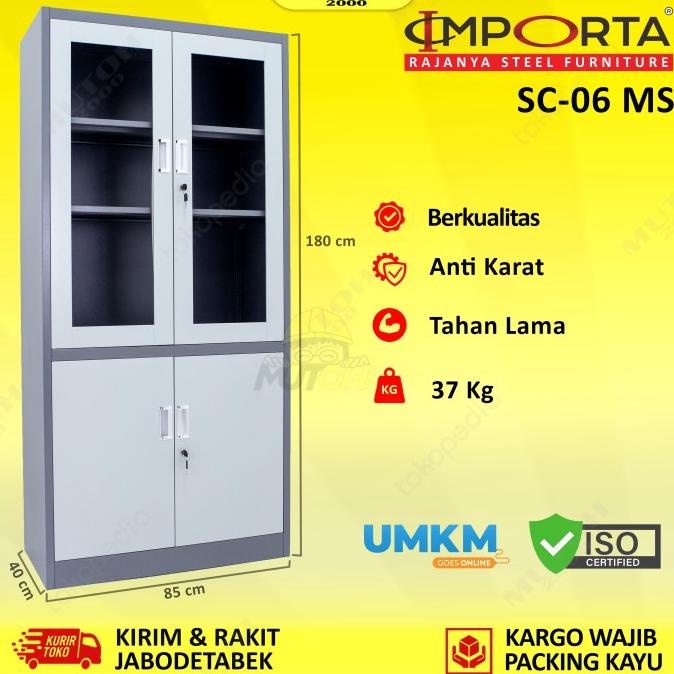 

Terbaru Importa Sc-06 Bt/Ms Lemari Arsip Besi Pintu Kombinasi Swing Limited Edition