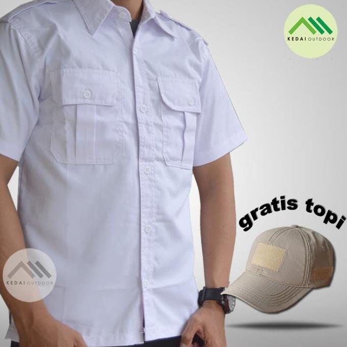 Kemeja Kerja Putih Pendek - Kemeja Lengan Pendek Pria - Kemeja PNS