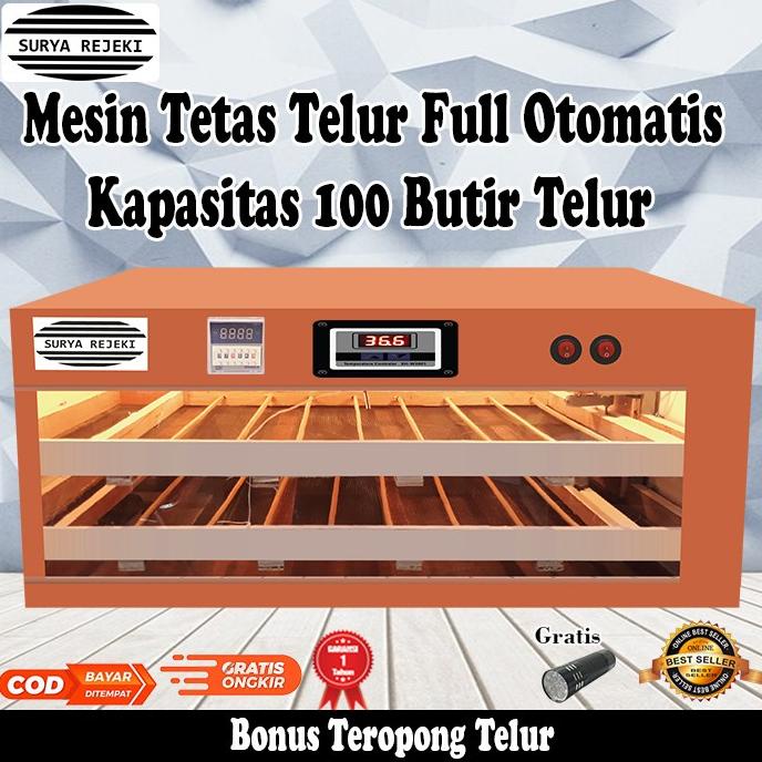 Mesin Tetas telur kapasitas 100 telur ayam, bebek dan burung otomatis