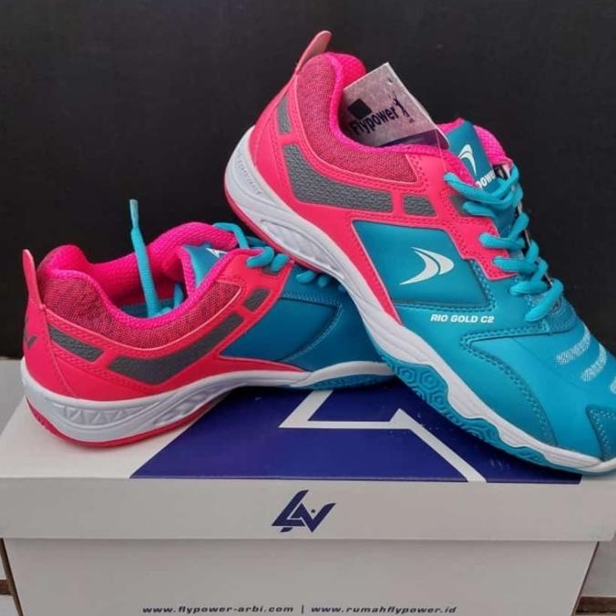 Sepatu Flypower Rio Gold C1 Original / Fly Power Badminton C 1