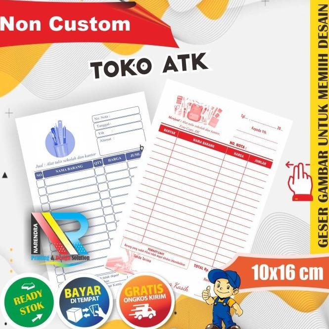 

Nota Toko ATK 2 ply Ready Stok. Alat Tulis Kantor
