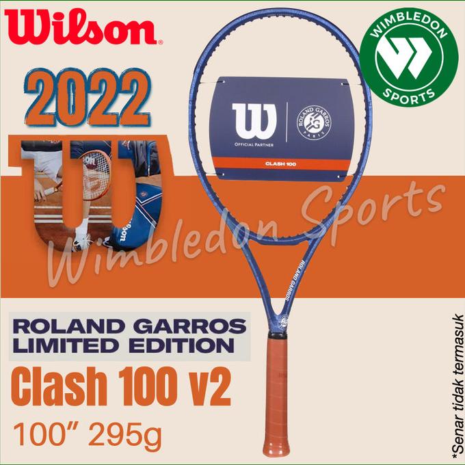 Raket Tenis Wilson CLASH 100 Roland Garros / Raket Wilson CLASH 100 RG