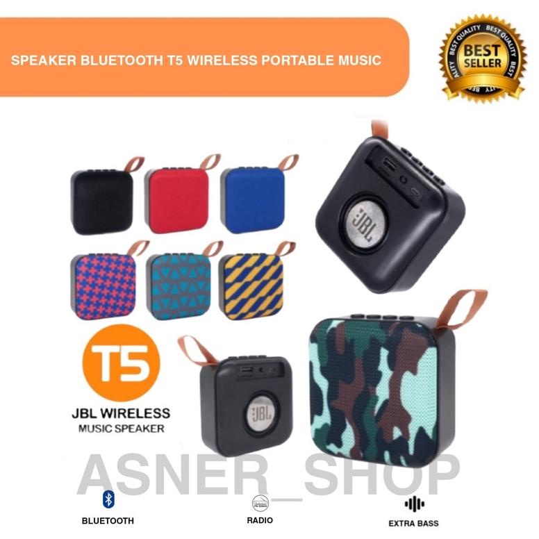 YDN299 Speaker T5 Bluetooth Music Box Portable JBL Mini Woofer BT Doff Wireless Original *