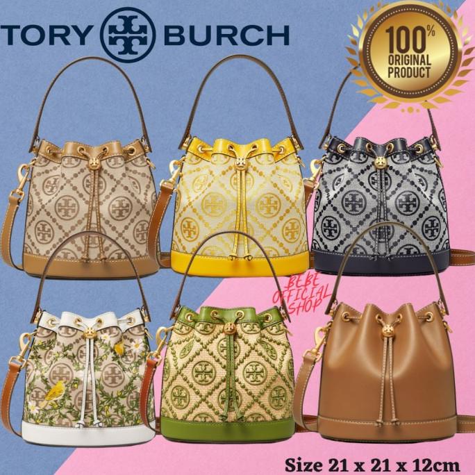 [ORIGINAL] TORY BURCH T Monogram Jacquard Bucket Bag / TB Original