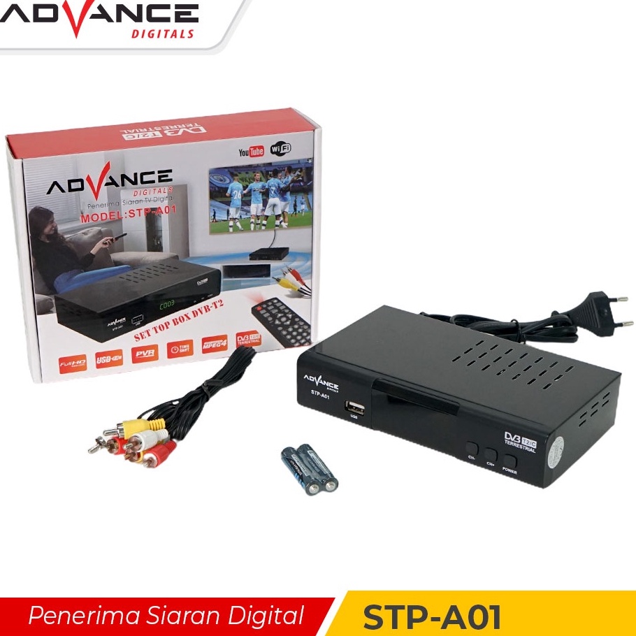 Terbatas SET TOP BOX TV DIGITAL / PENERIMA SIARAN TV DIGITAL MATRIX ADVANCE STP-A02 / SETUP BOX SET TOP BOX ADVANCE STPA02 / STPA01 SET TOP BOX / STB MURAH