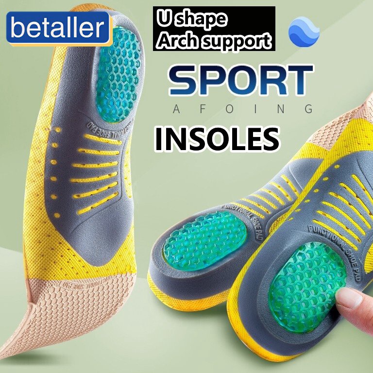 Terbaru.. Premium Orthotic Gel Sol Ortopedi Datar Kaki Kesehatan Sole Pad Untuk Sepatu Insert Arch D