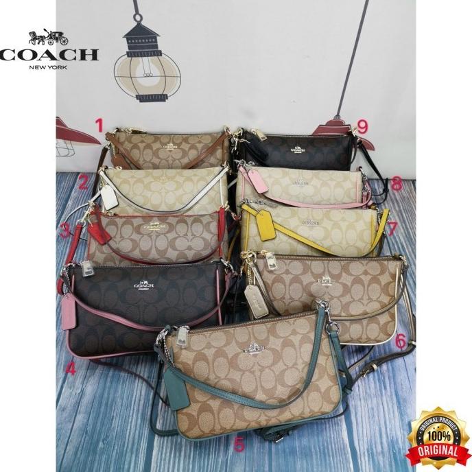 Top Handle Pouch Coach Original In Signature