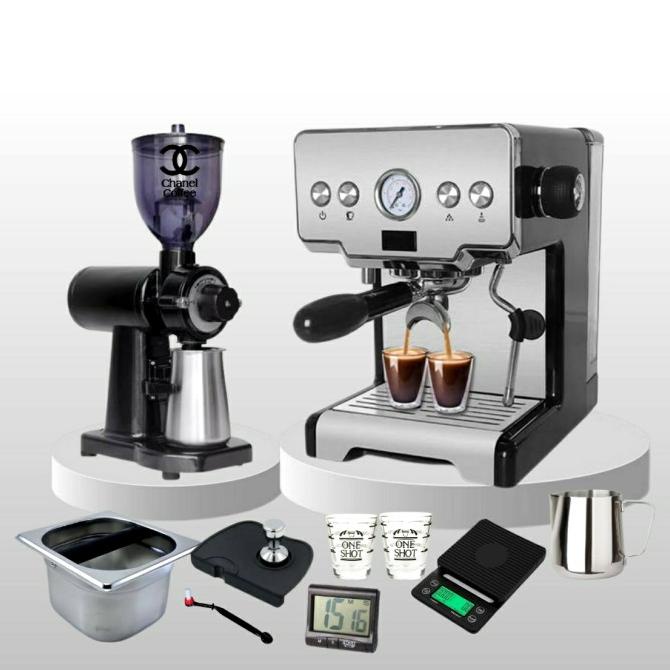 Paket Mesin Kopi Espresso / Paket Usaha Kedai Atau Rumahan Lengkap Davidsalvadorstore