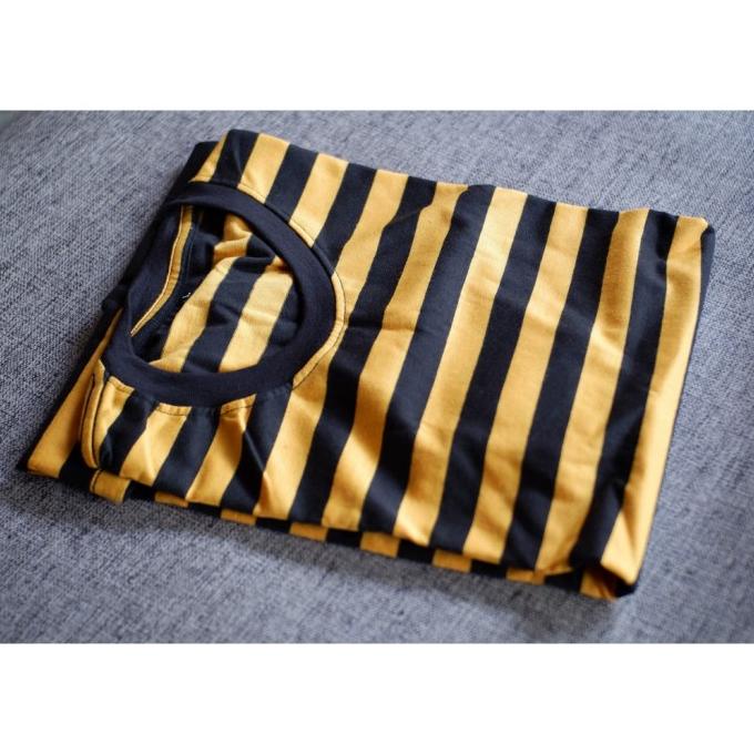 KAOS STRIPE SALUR BELANG GARIS GARIS PRIA WANITA BAHAN COTTON UNISEX