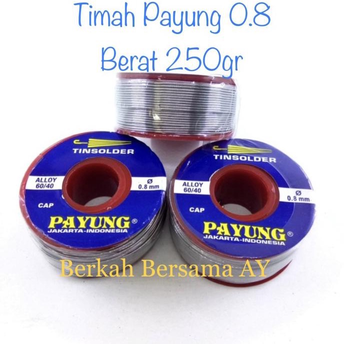 PALING DICARI TIMAH PAYUNG 0.8 MM - TIMAH PAYUNG -TIMAH SOLDER -TIMAH GULUNG