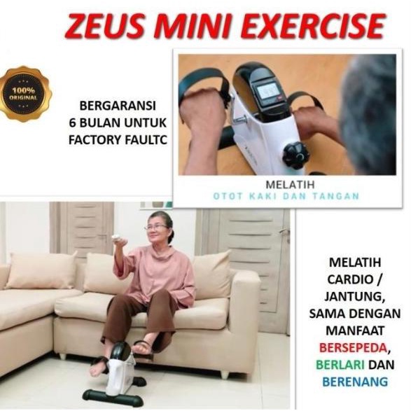 Zeus Mini Bike Static Sepeda Terapi Statis Zeus Sport Exercise Therapy Memeitoko7