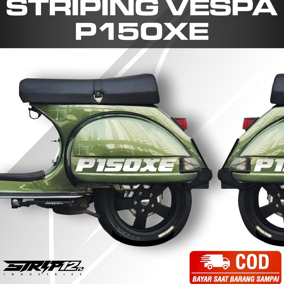 ✷RHY STICKER STIKER CUTTING VESPA 2 TAK UNIVERSAL PX PS STYLE/ STRIPING VESPA P150XE/CUTTING STICKER