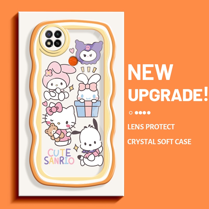 Casing Ponsel untuk Xiaomi Redmi 9C NFC Redmi 8 9A 10C 8A 9T Case lucu kartun pola Kesing batas gelo