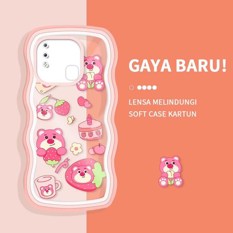 Casing Ponsel untuk VIVO Y91C Y91I Y93 Y95 Z5I Case Kartun Lucu Beruntung Berwarna warni Indah Batas