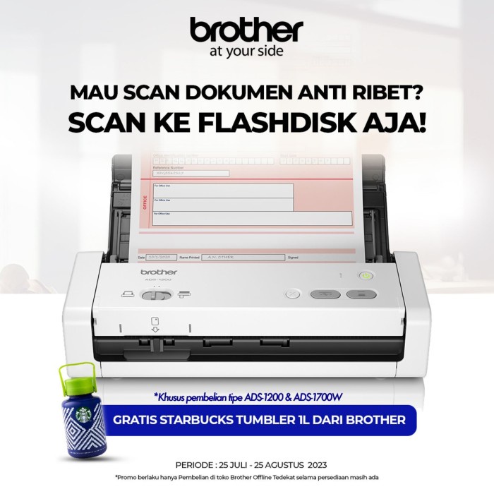 Terlaris Scanner Brother Ads-1700W