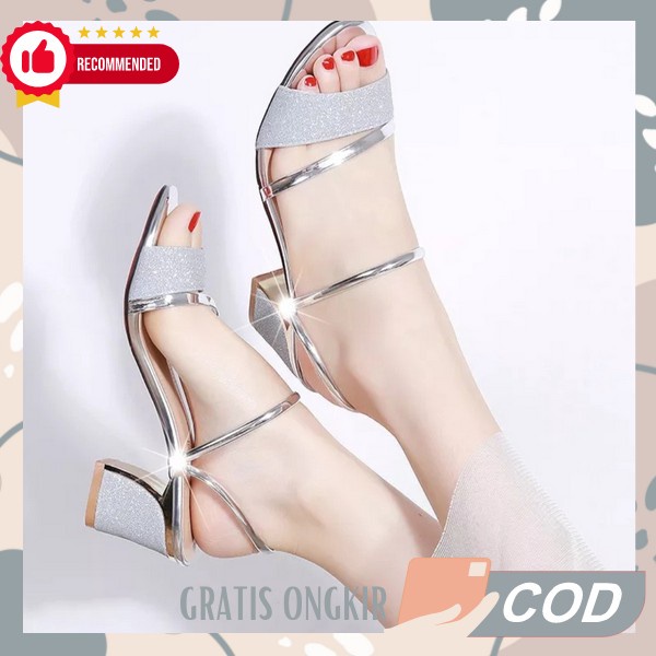 Jo18 High Heels Elizabeth / Sepatu Kondangan / Sepatu Wisuda Bz587 Heels T11 Hitam Sandal Heels Wani