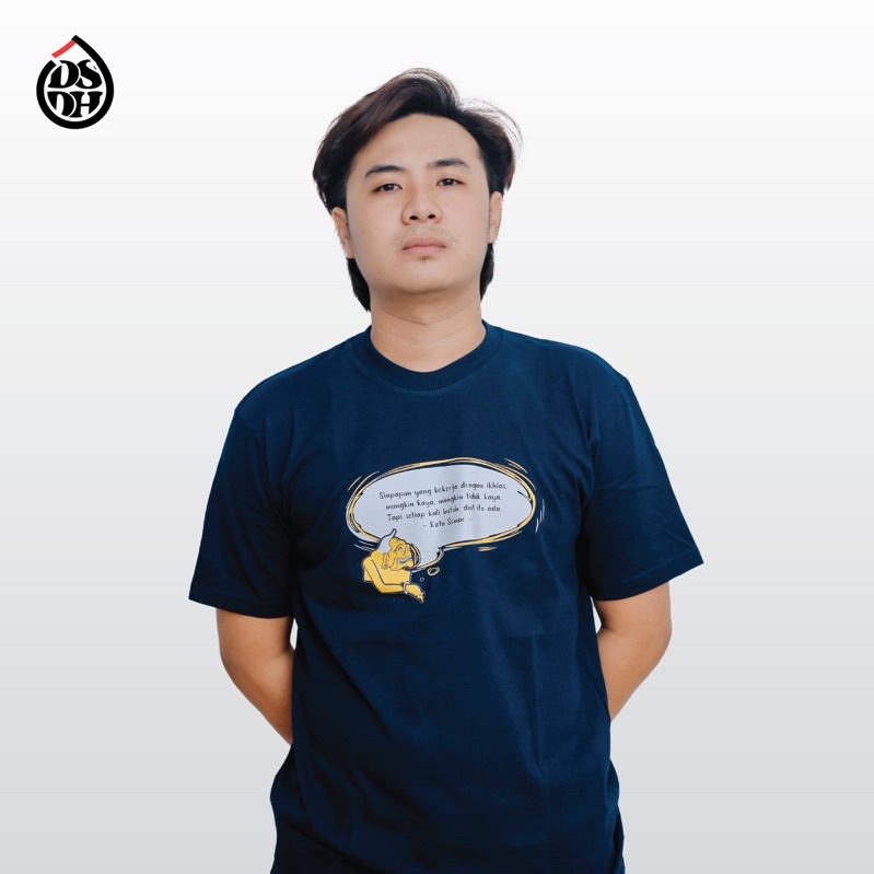 DSDH Kaos Semar Ikhlas Katun 24s Kualitas Premium Tokoh Quotes Kata-kata Bijak Diseduh