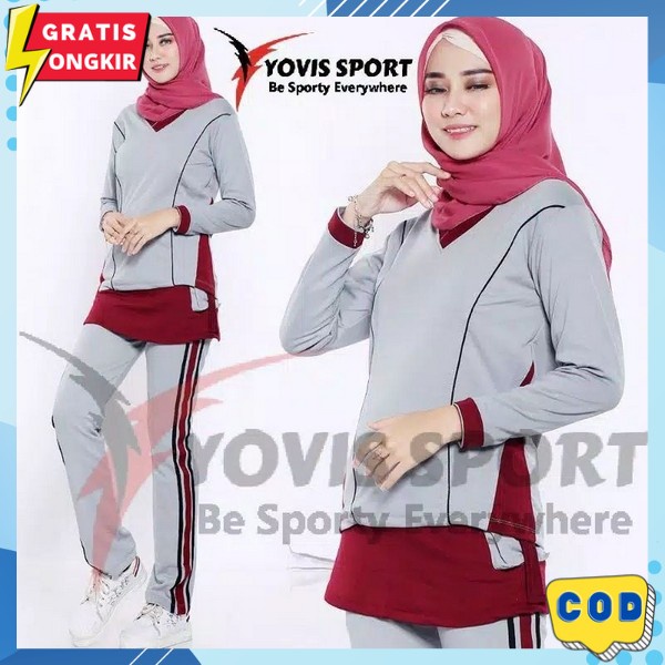 Stlan Sprot Olah Raga Serelan Cewe Remaja Baju Fitnes Gyn Setekan Senam Aerobic Setlan Wanita Joggin