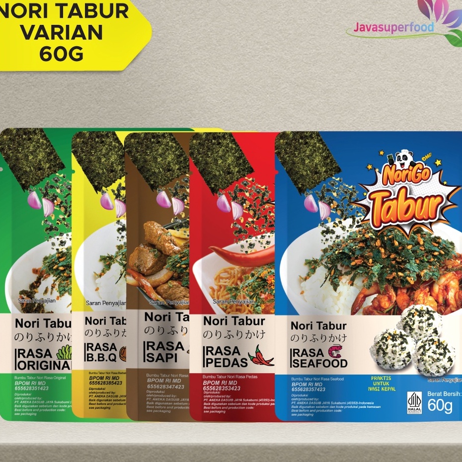 

➙Big Sale✲➥ IEJDJ (HALAL) Nori Tabur Rumput Laut Panggang - 60g E69 ✹Terupdate