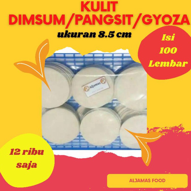 

✔✔SALE✔✔ Kulit Dimsum 8.5 Cm isi 100 pangsit/gyoza