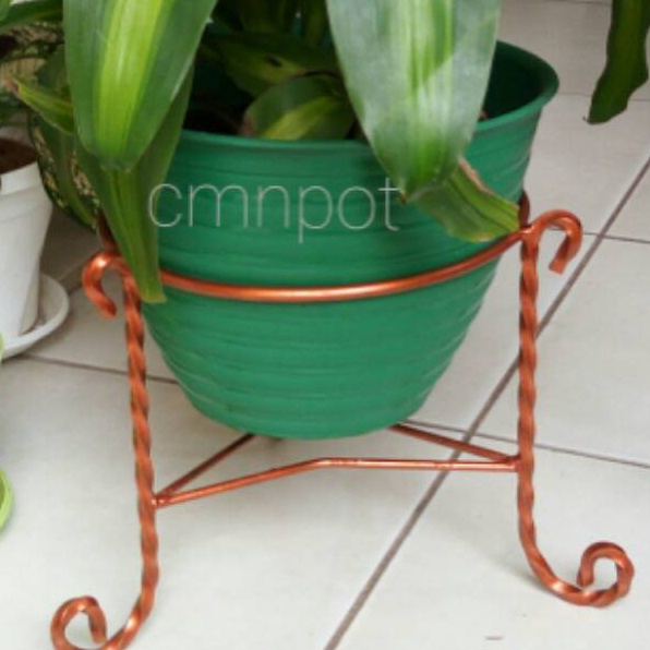 ★★★ Ydy Rak Bunga Besi Tempa untuk Pot ukuran 24cm 27cm dan 30cm ✽ ¡