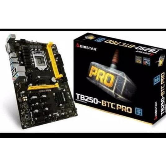 BIOSTAR TB250 BTC PRO 12 VGA -MINING 12 SLOT VGA