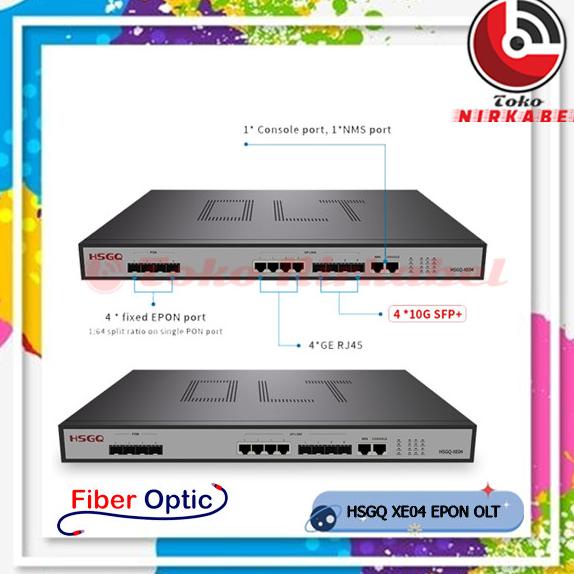 HSGQ XE04 EPON OLT 4PON 10G UPLINK|FTTH EPON OLT 4 PON