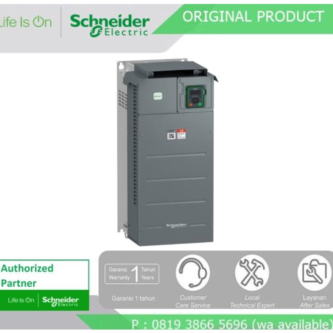 Original Schneider Inverter VSD ATV610D75N4 75kw