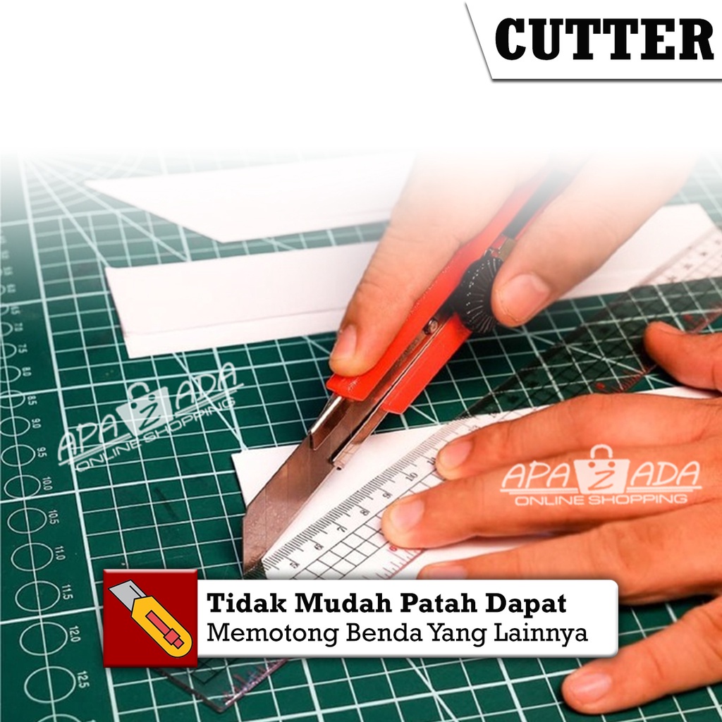 

EG3 APAZADA - CUTTER BESAR L-500 / PEMOTONG KARDUS SERBAGUNA / CUTTER BLADE SQ-L-500 MURAH IYF