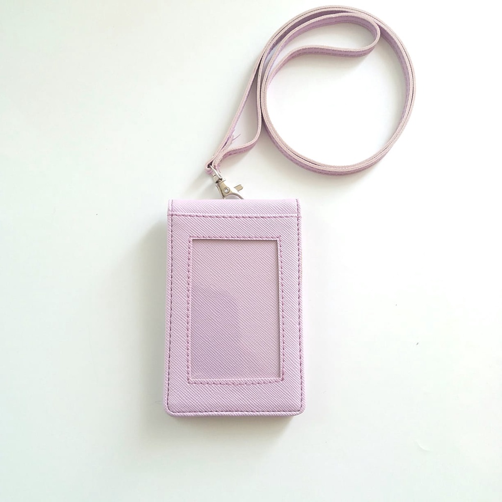 

T3R LANYARD ID CARD HOLDER NAME TAG KULIT DUA SISI BOLAK BALIK MIKA KANCING TERMURAH BERKUALITAS Z3Z
