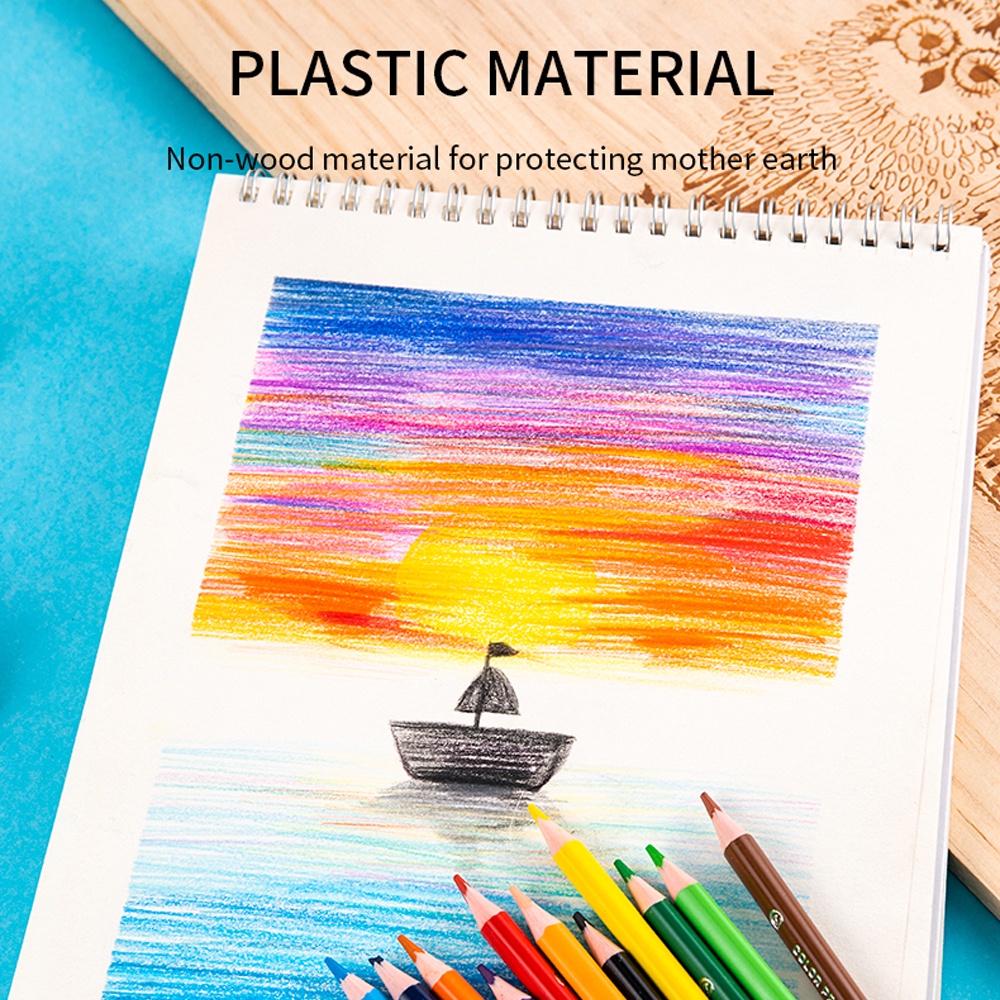 

WB5 DELI PENSIL WARNA 12 WARNA BEBAS KAYU, WARNA TERANG, PEGANGAN SEGITIGA EC09900 YXI