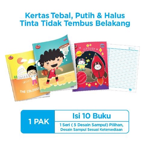 

LEA BUKU TULIS SIDU 58 LEMBAR / BUKU TULIS BERGARIS [PACK-10 PCS] CTO