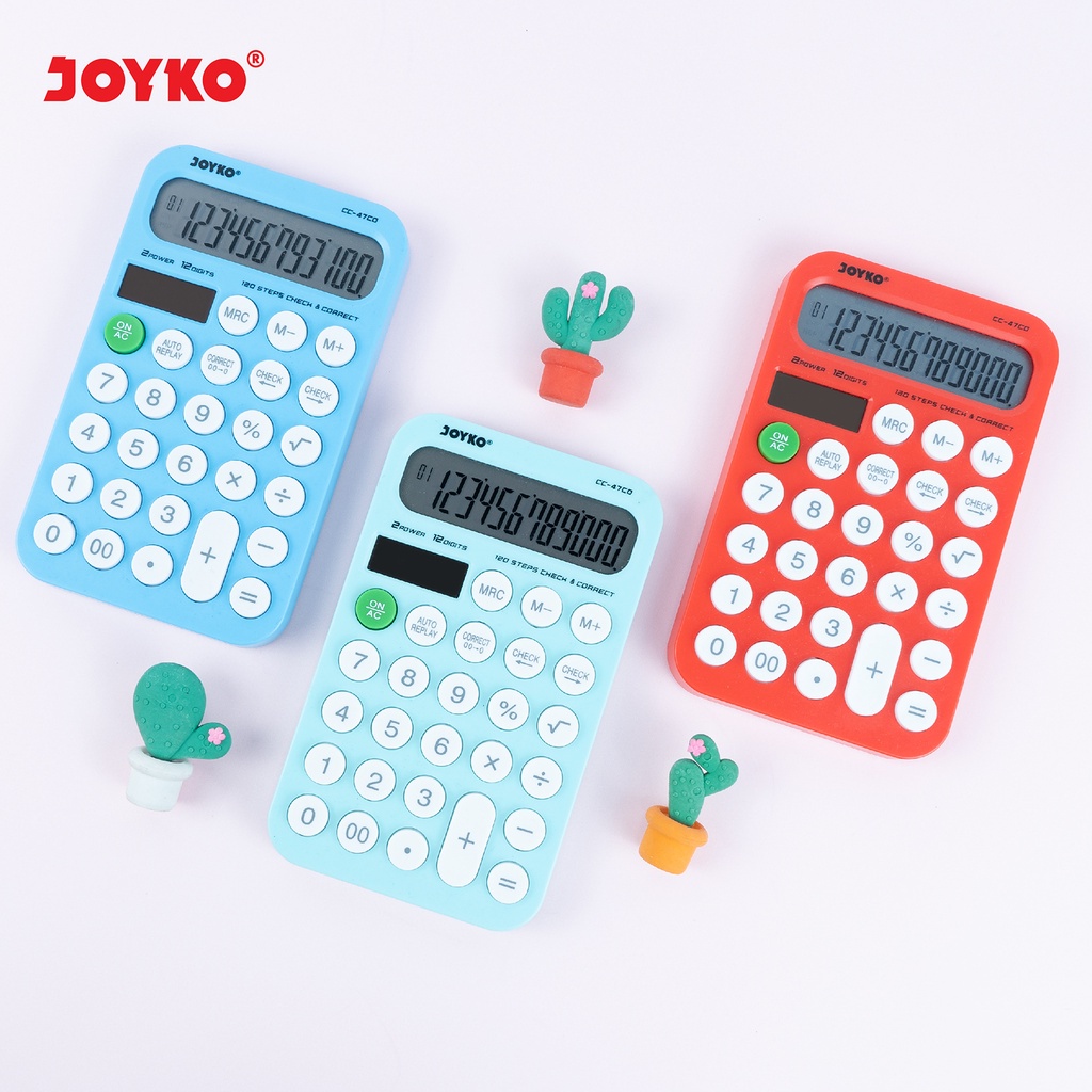 

J24 CALCULATOR KALKULATOR JOYKO CC-47CO 12 DIGITS CHECK CORRECT SA2