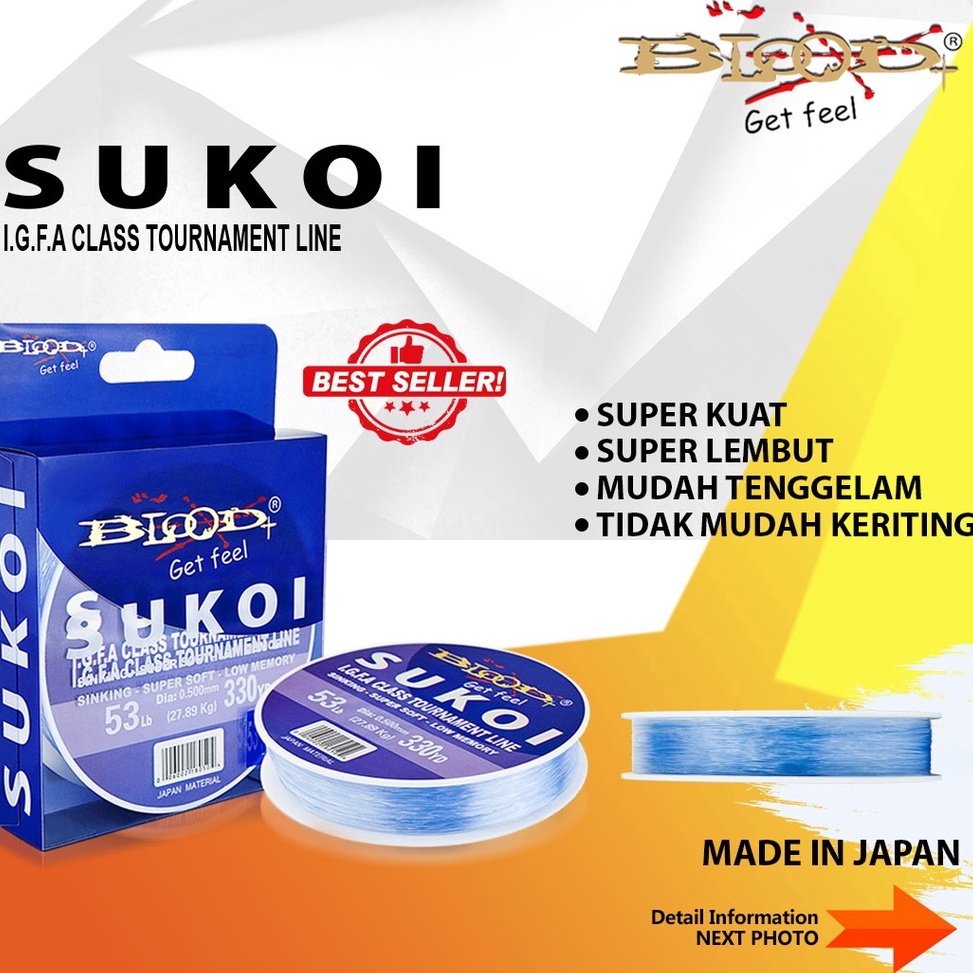 Ut SENAR PANCING BLOOD SUKOI FLUOROCARBON COATING FISHING LINE JAPAN ❅ ⁂