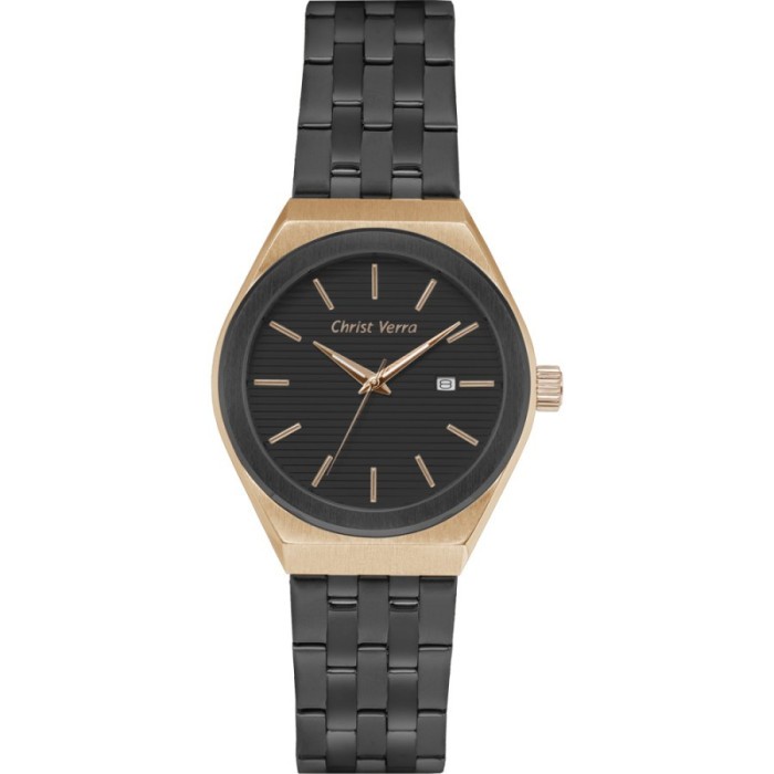 Jam Tangan CHRIST VERRA CHRIST VERRA Wanita Original CV 10793L-18 BLK