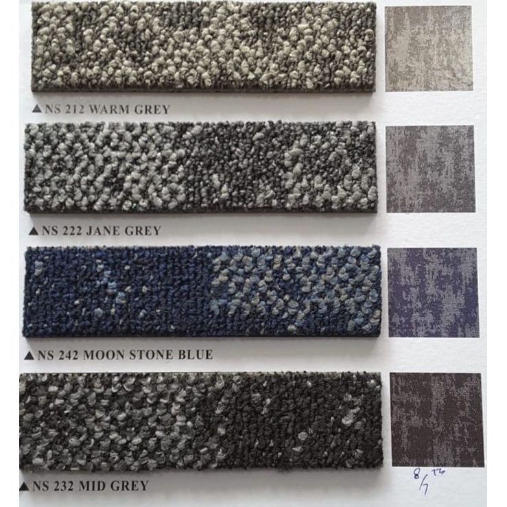 karpet tile murah per box, karpet tile kantor dll