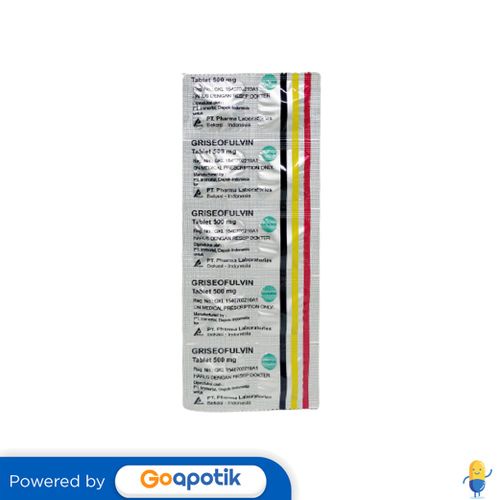 GRISEOFULVIN PHARMA 500 MG STRIP 10 TABLET