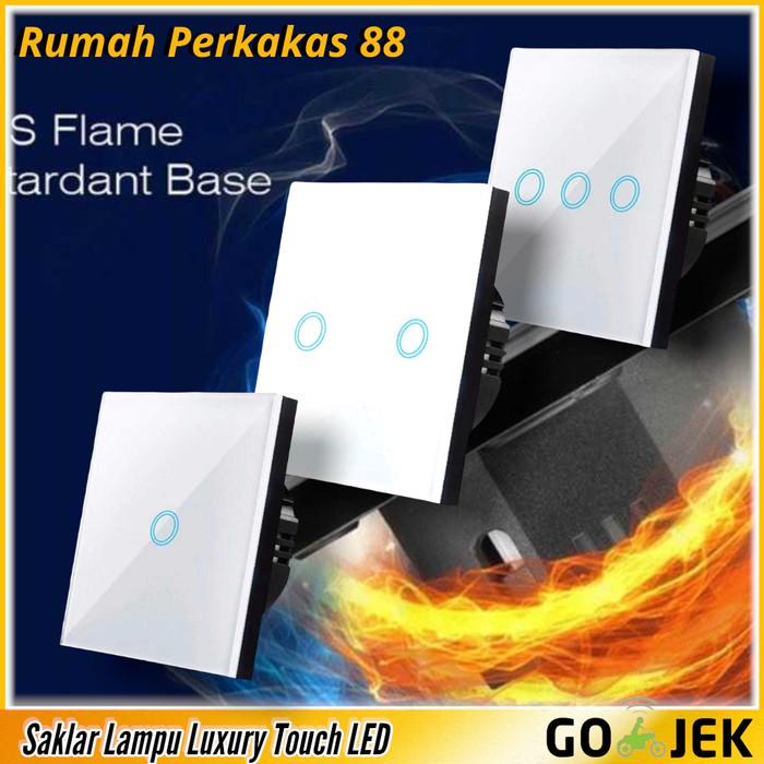 Saklar Lampu Smart Luxury Sentuh Led Light Panel Wall Switch Touch
