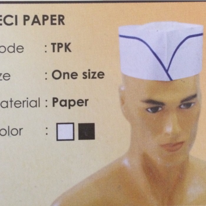 Best Seller Topi Koki Peci Kertas