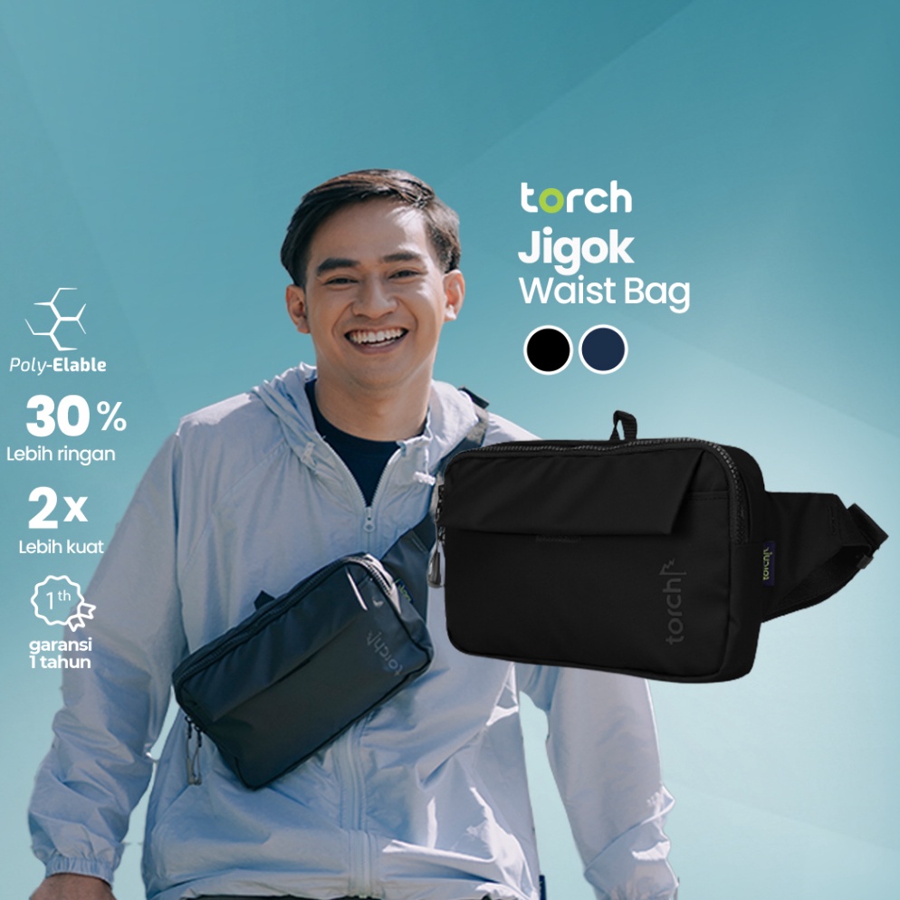 idS8e8D TORCH Jigok Tas Pinggang Selempang Ringan Anti Air Pria Wanita - Waist Bag Waterproof