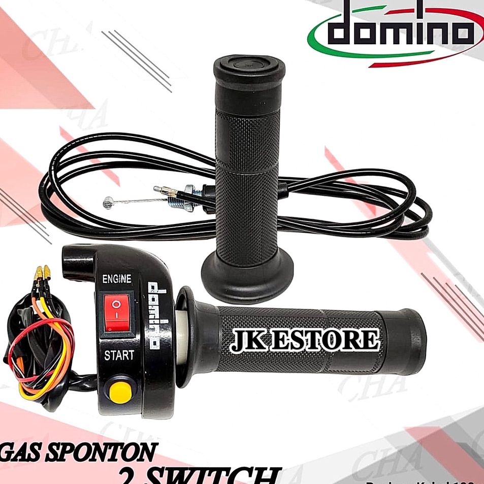 Model baru Gas Spontan Domino 2 Tombol & 3 Tombol1 Kabel Universal Mio Beat Karbu Vario Karbu Xeon K