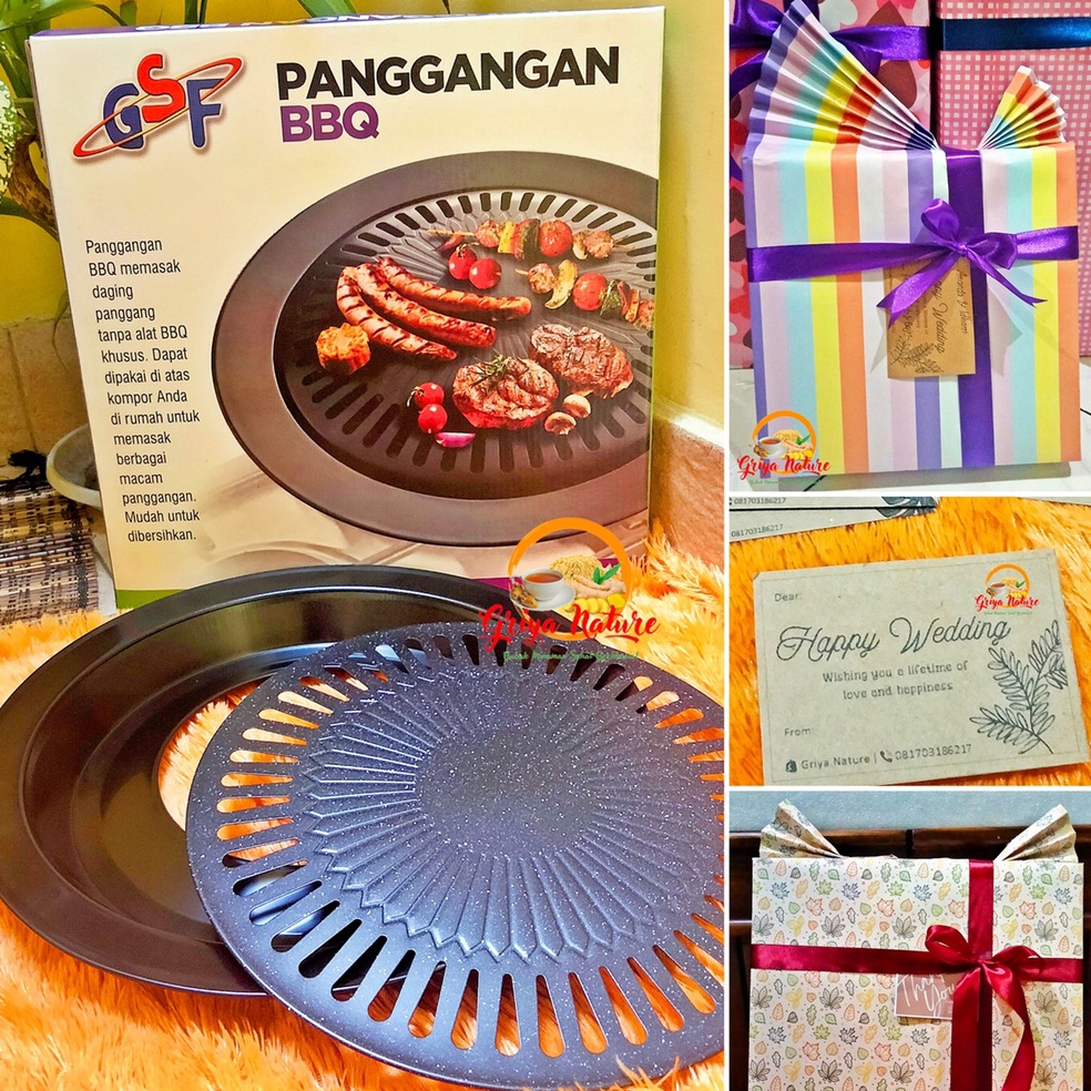 [COD] Kado Pernikahan / Grill Pan Alat Panggang Panggangan Set Pemanggang BBQ | Wedding Gift Hadiah 