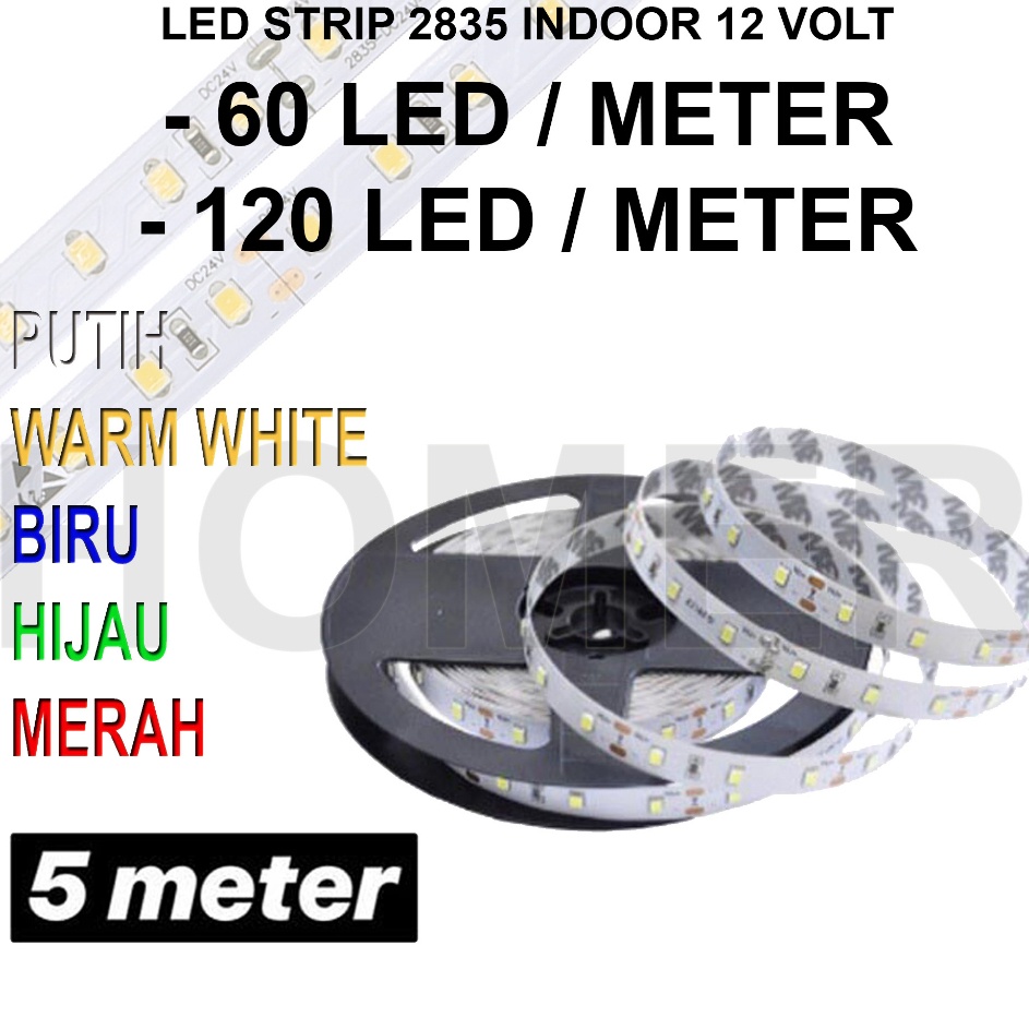 Harga Murah Lampu LED strip pita flexible smd 3528 / 2835 ip33 ip20 ip22 ip33 nonwaterproof 12v 12 v